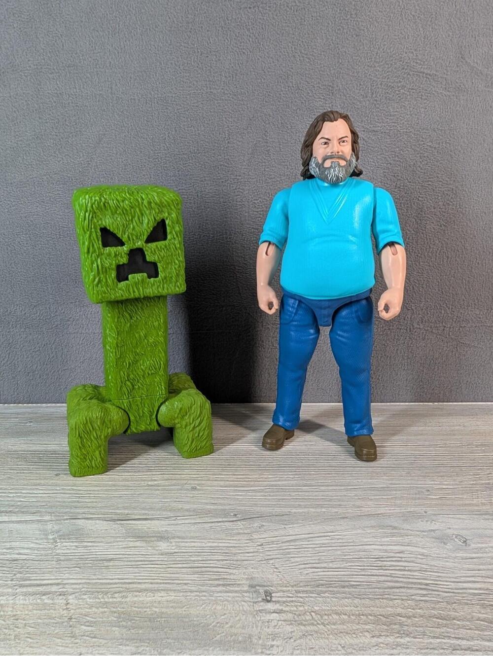 Mattel Minecraft Creeper Jack Black Movie Figure Action Toy 2024 Collectible